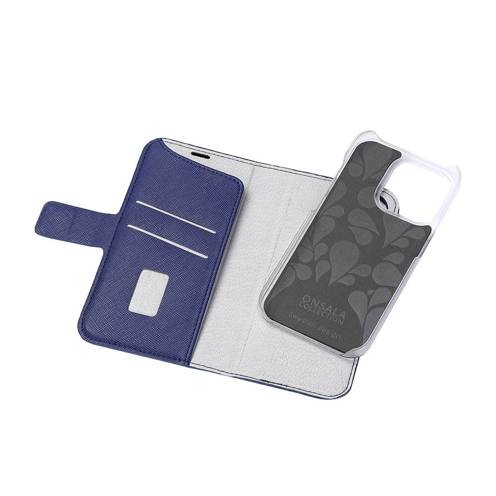Onsala Wallet Case Navy Blue - iPhone 14 Pro – image 4