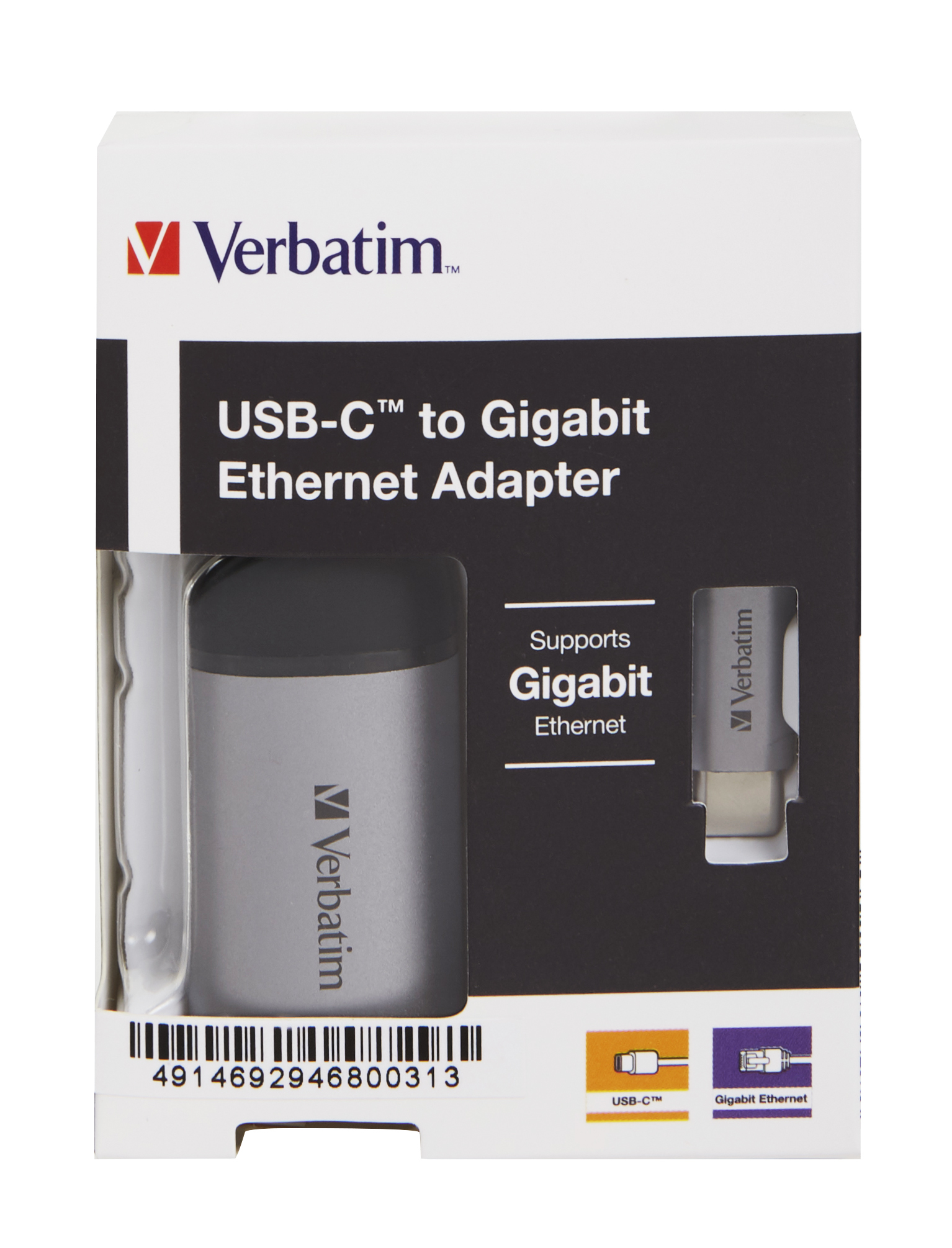Verbatim 49146 laptop dock/port replicator USB 3.2 Gen 1 (3.1 Gen 1) Type-C Black, Silver – image 2