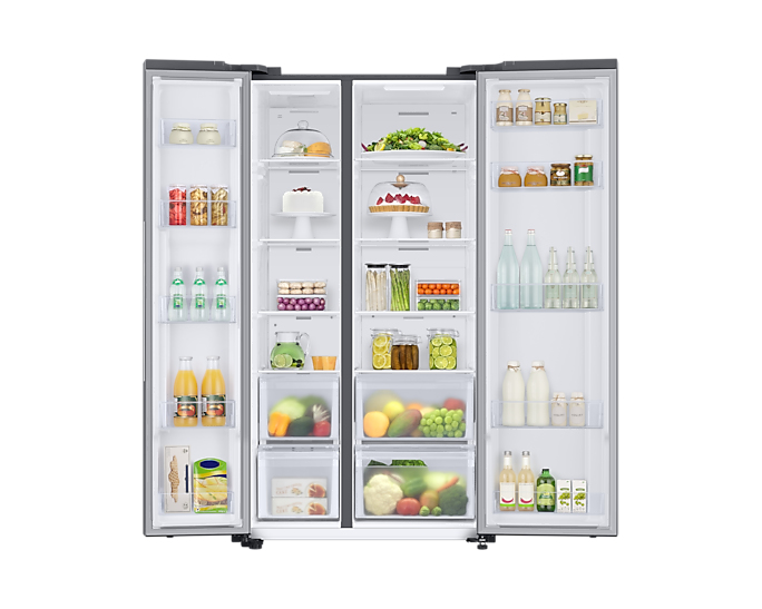 Samsung RS66A8100SL side-by-side refrigerator Freestanding Silver – image 7