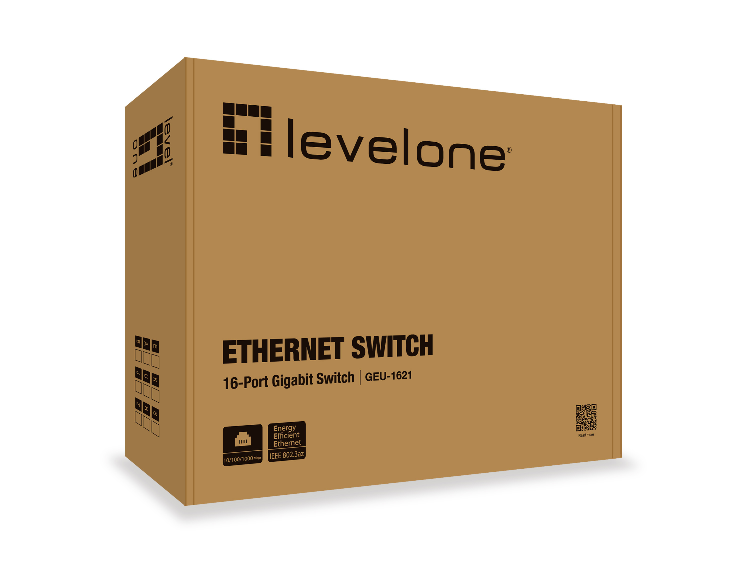 LevelOne Switch 16xGE +4-Mode Dip       19 unmanaged Metall