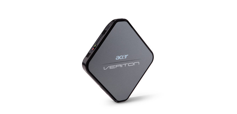 Acer Veriton N 281G-UA4251L Intel Atom® D425 2 GB DDR3-SDRAM Linux Mini PC Black, Grey image 3