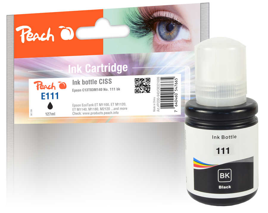 Peach PI200-940 ink cartridge 1 pc(s) Compatible Black