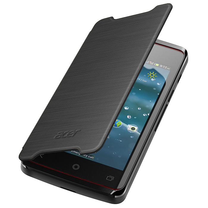 Acer Liquid Z200 Flip Cover Black – image 1