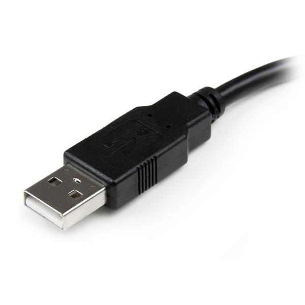 Extensión USB-A 2.0 15cm Startech USBEXTAA6IN, 480Mbps Color Negro