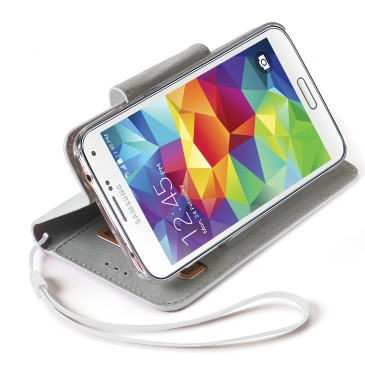Celly GLAGEGS5WH mobile phone case Folio White – image 2