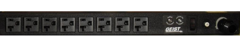 Vertiv VSSL084-102S20TL power distribution unit (PDU) 8 AC outlet(s) 0U Black