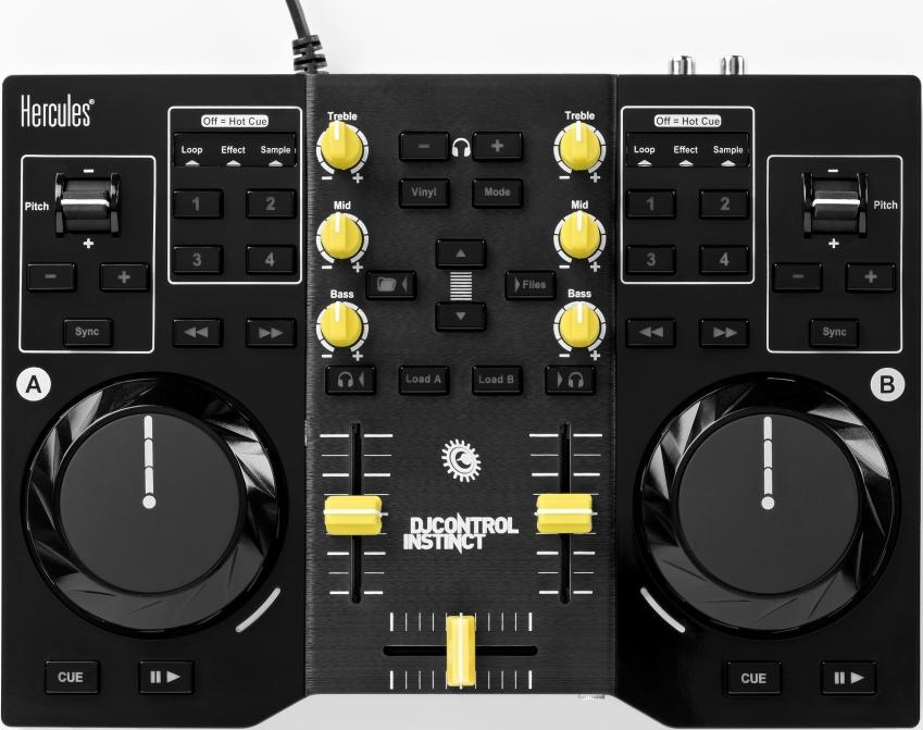 Hercules 4780740 audio mixer 4 channels Black, Yellow – image 2