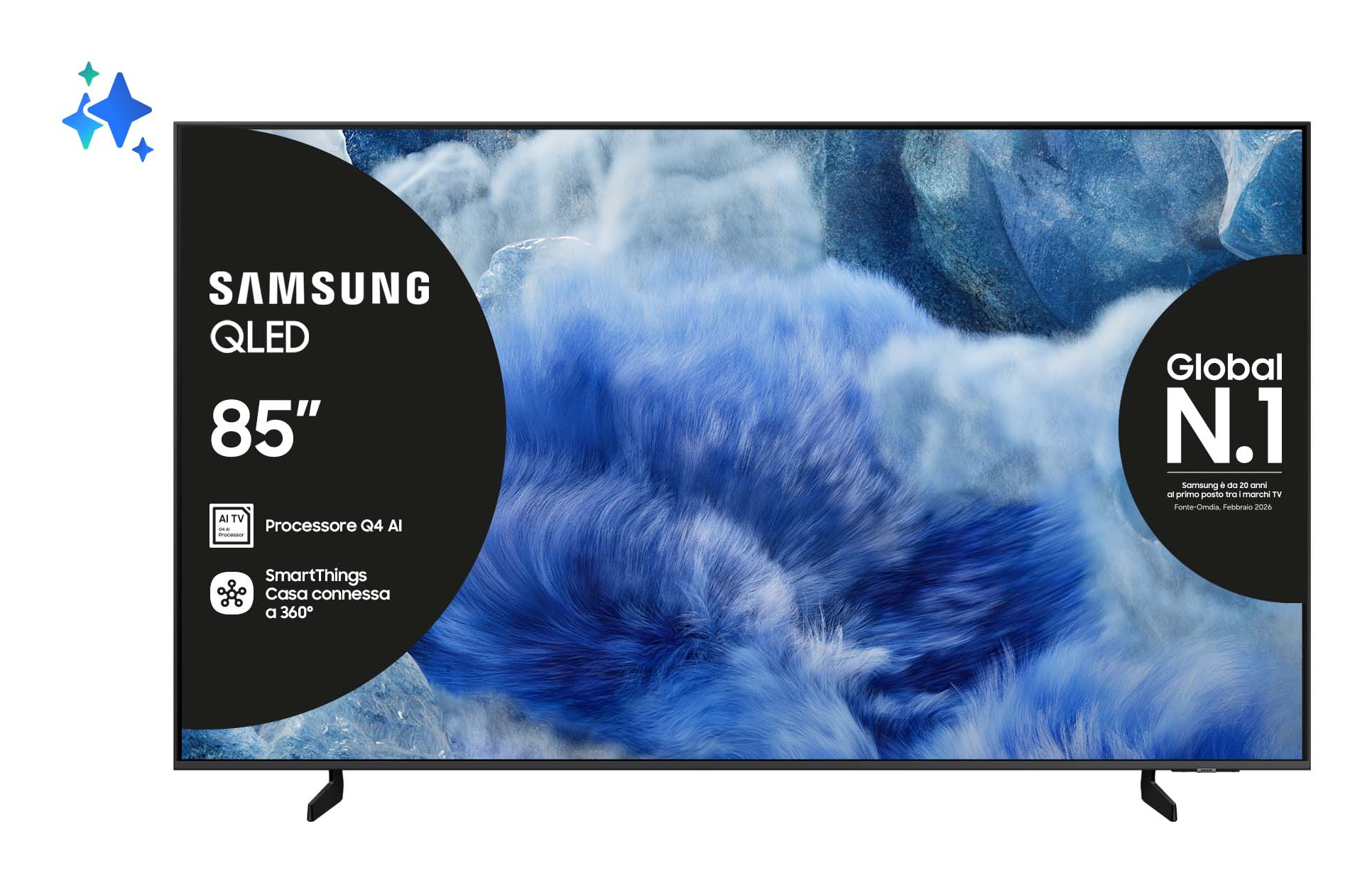 Smart TV samsung QE85Q8FAAU 85 pouces 4K QLEDLCD — photo 1