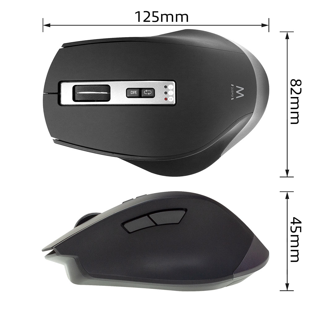Ewent EW3240 mouse Office Right-hand RF Wireless + Bluetooth 2400 DPI – image 4