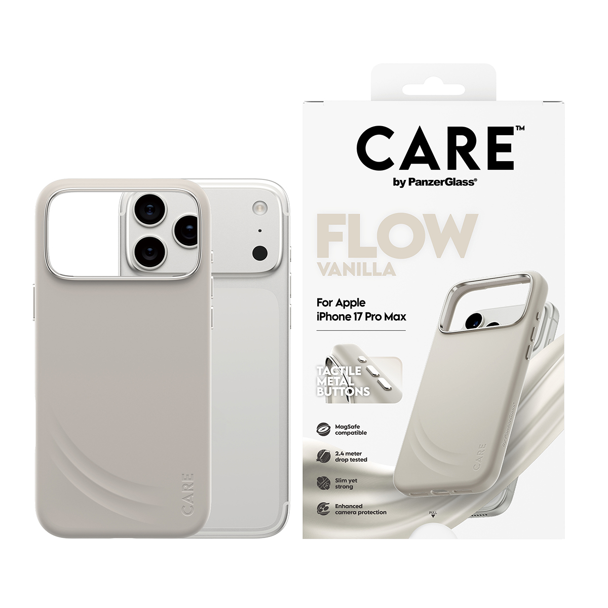 PanzerGlass CARE™ by PanzerGlass® Flow Case Vanilla w. MagSafe iPhone 18 Pro Max | 17 Pro Max – image 2
