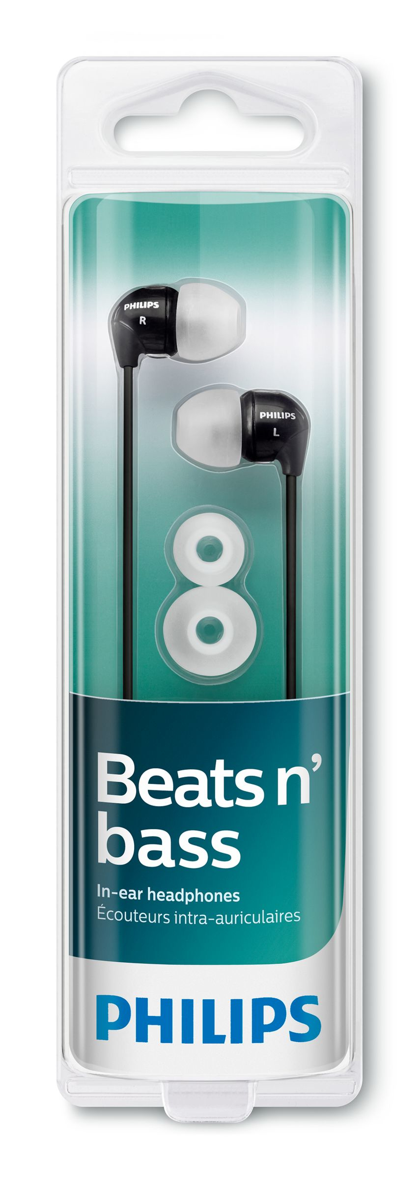 Philips SHE3590BK/28 headphones/headset Wired In-ear Music Black, White – image 3