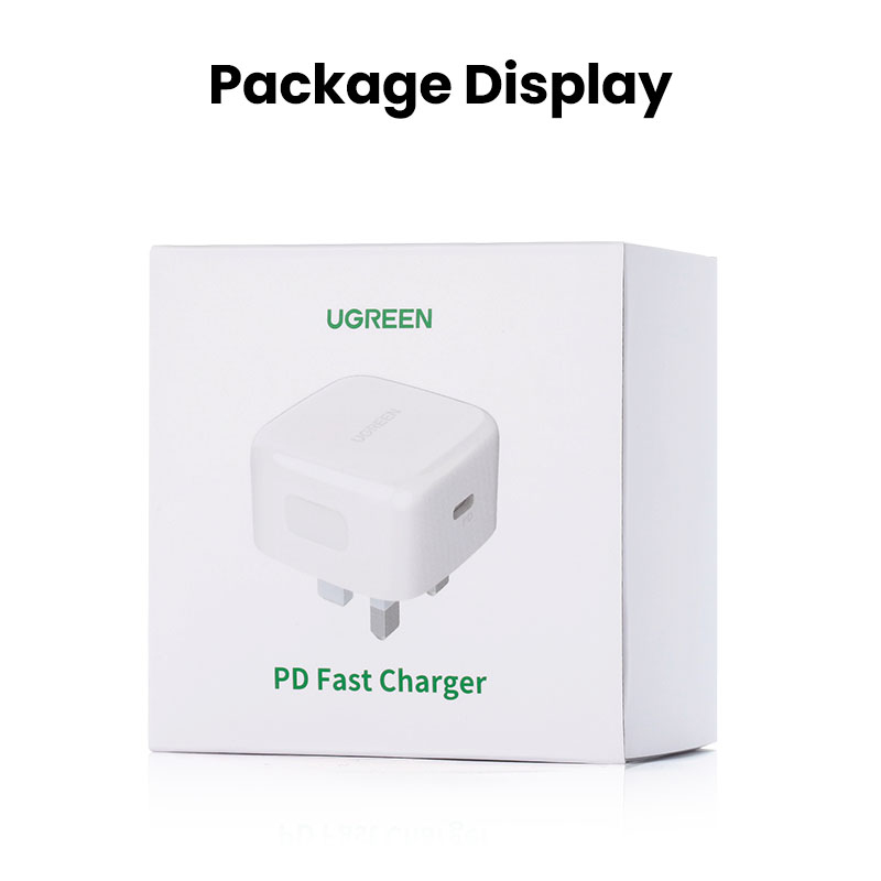 Ugreen USB-C 20W PD Snel Oplader UK plug – image 9