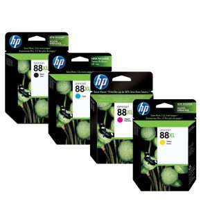 HP 88XL CMYK Ink Cartridge Bundle
