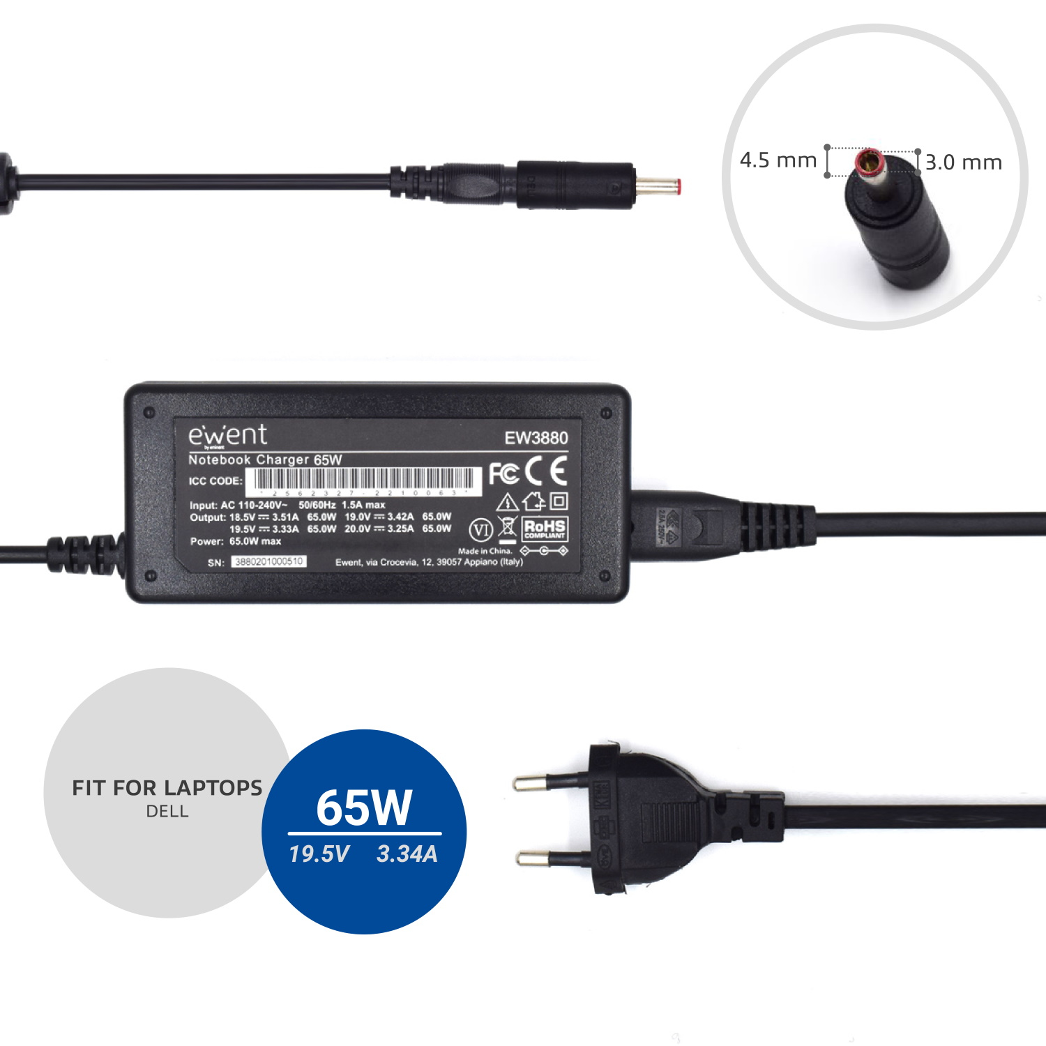 Ewent Notebook charger Home – image 4