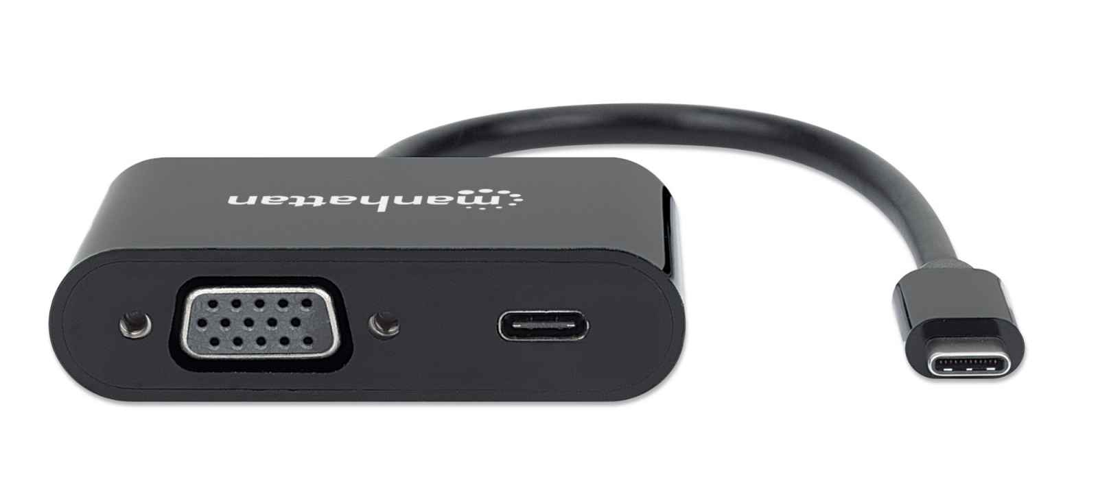 Manhattan USB-C to VGA and USB-C (inc Power Delivery), 1080p@60Hz – image 4