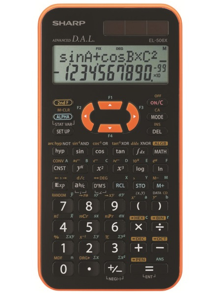 EL-506X calculator Pocket Scientific Black, Orange