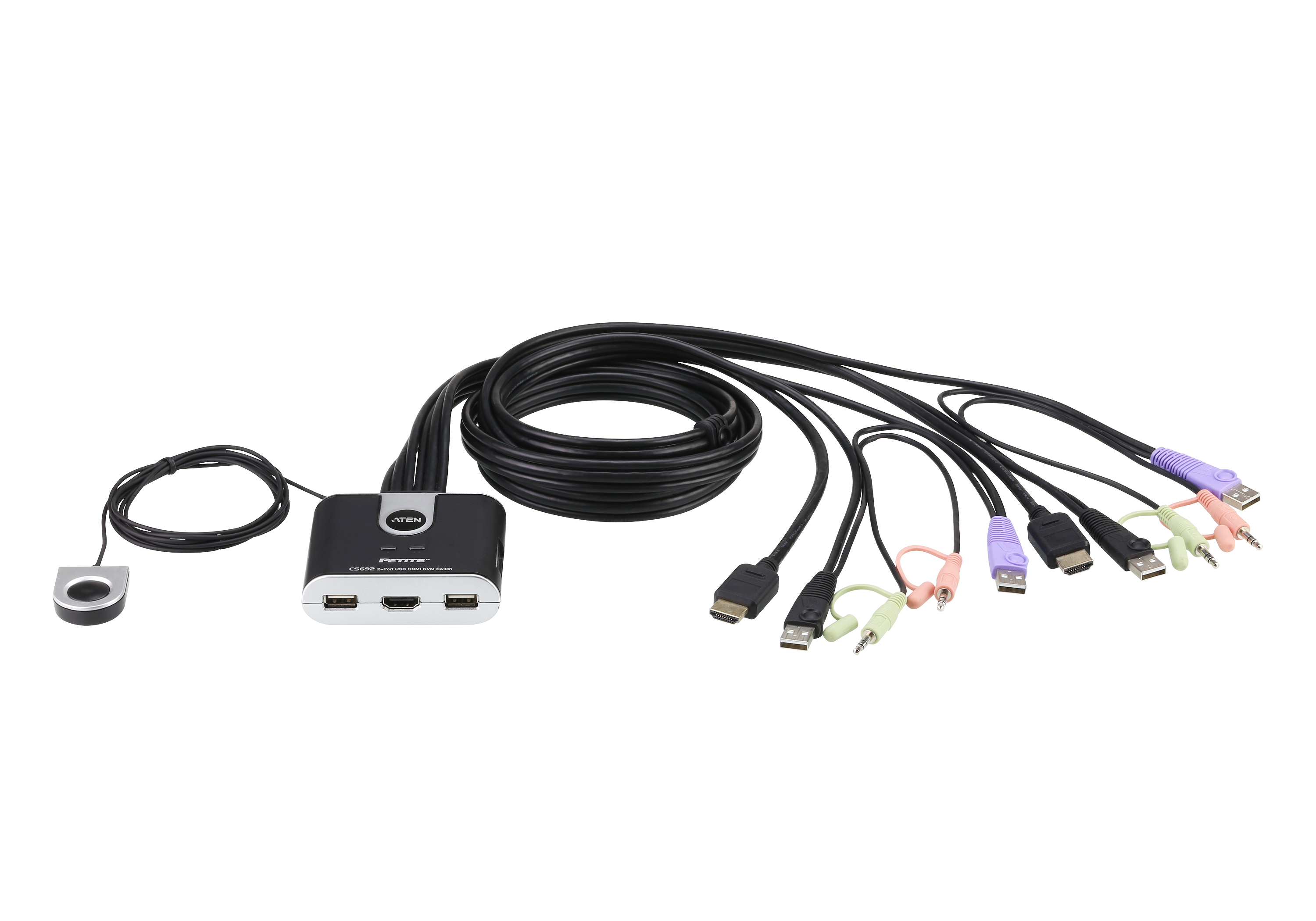 ATEN CS692 - KVM / audio switch - 2 x KVM / audio - 1 local user - desktop