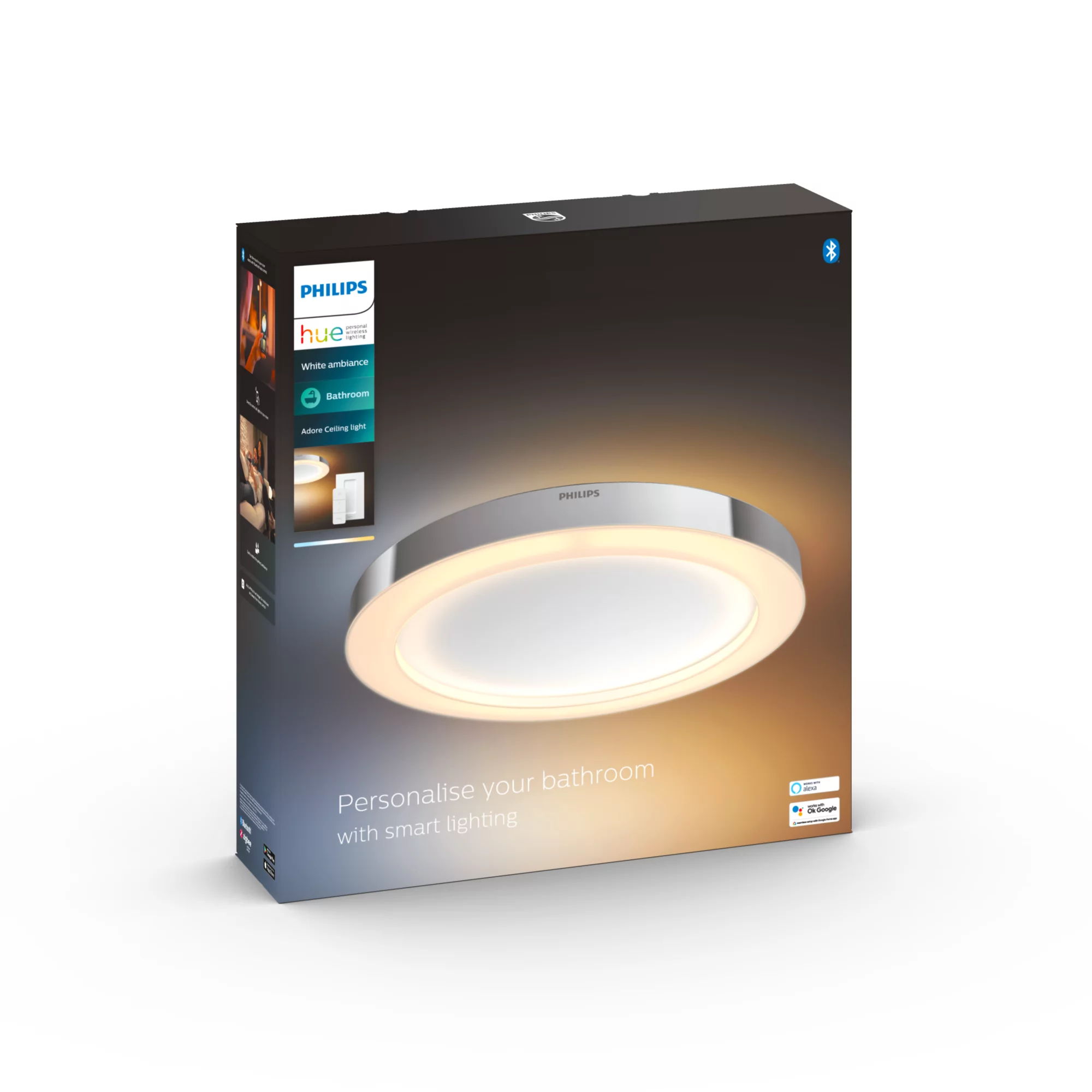 Philips by Signify Philips Hue White ambience Adore Bathroom ceiling light – image 4