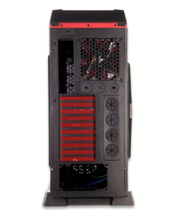 itek ITA1068 computer case Full Tower Black, Red image 2