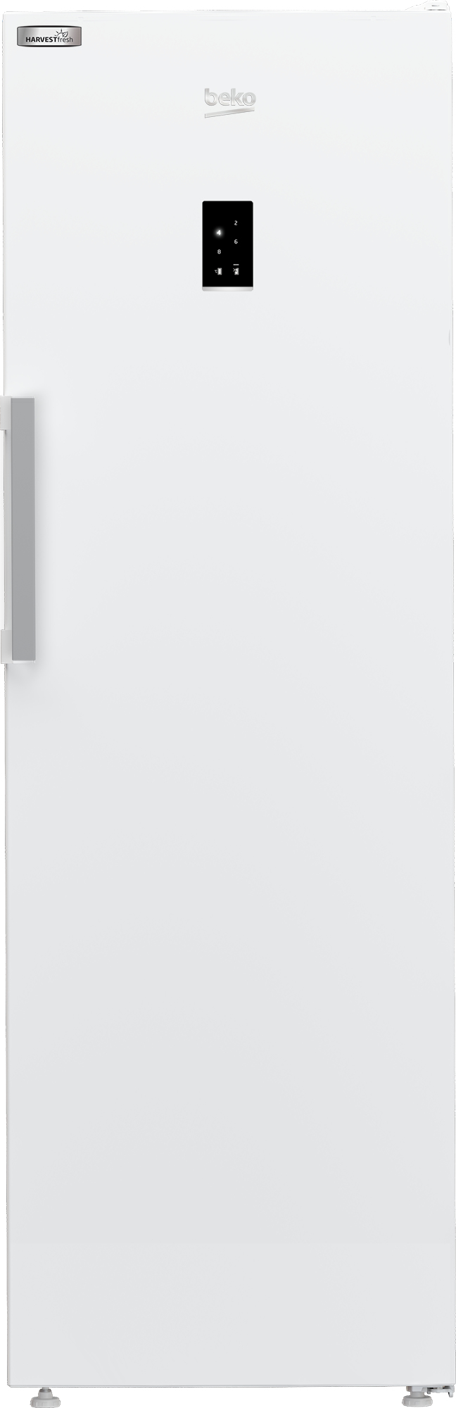 Beko LNP4686LVW Freestanding AeroFlowTM Tall Larder Fridge with HarvestFreshTM