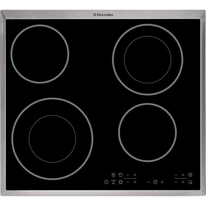 Electrolux EHS60140X hob Black Built-in Ceramic hob 4 zone(s)