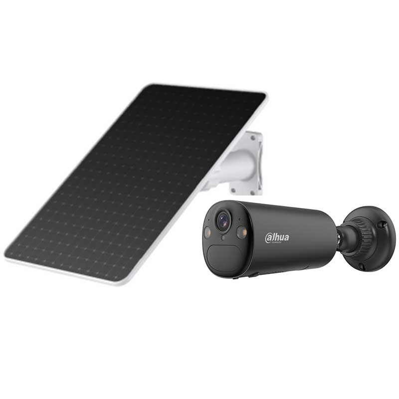 DAHUA Apollo Bullet C1 4G schwarz Überwachungskamera+Solar Webcams