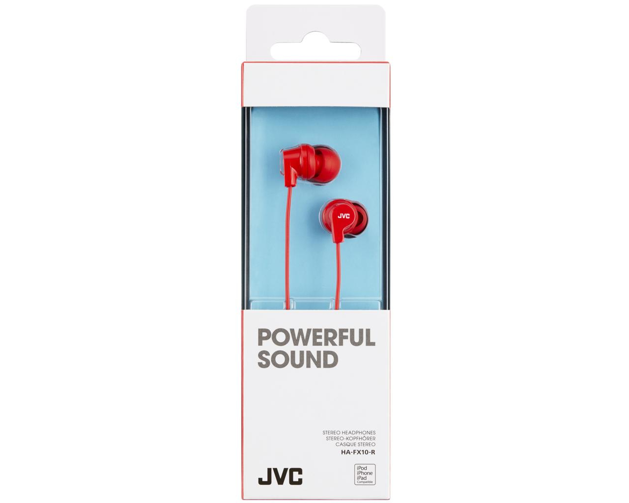 JVC HA-FX10-R-E Colourful inner-ear headphones – image 2