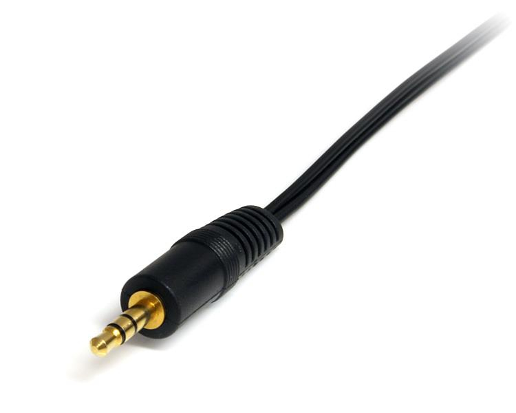 Usando el StarTech.com Cable Adaptador de Mini-Jack a RCA