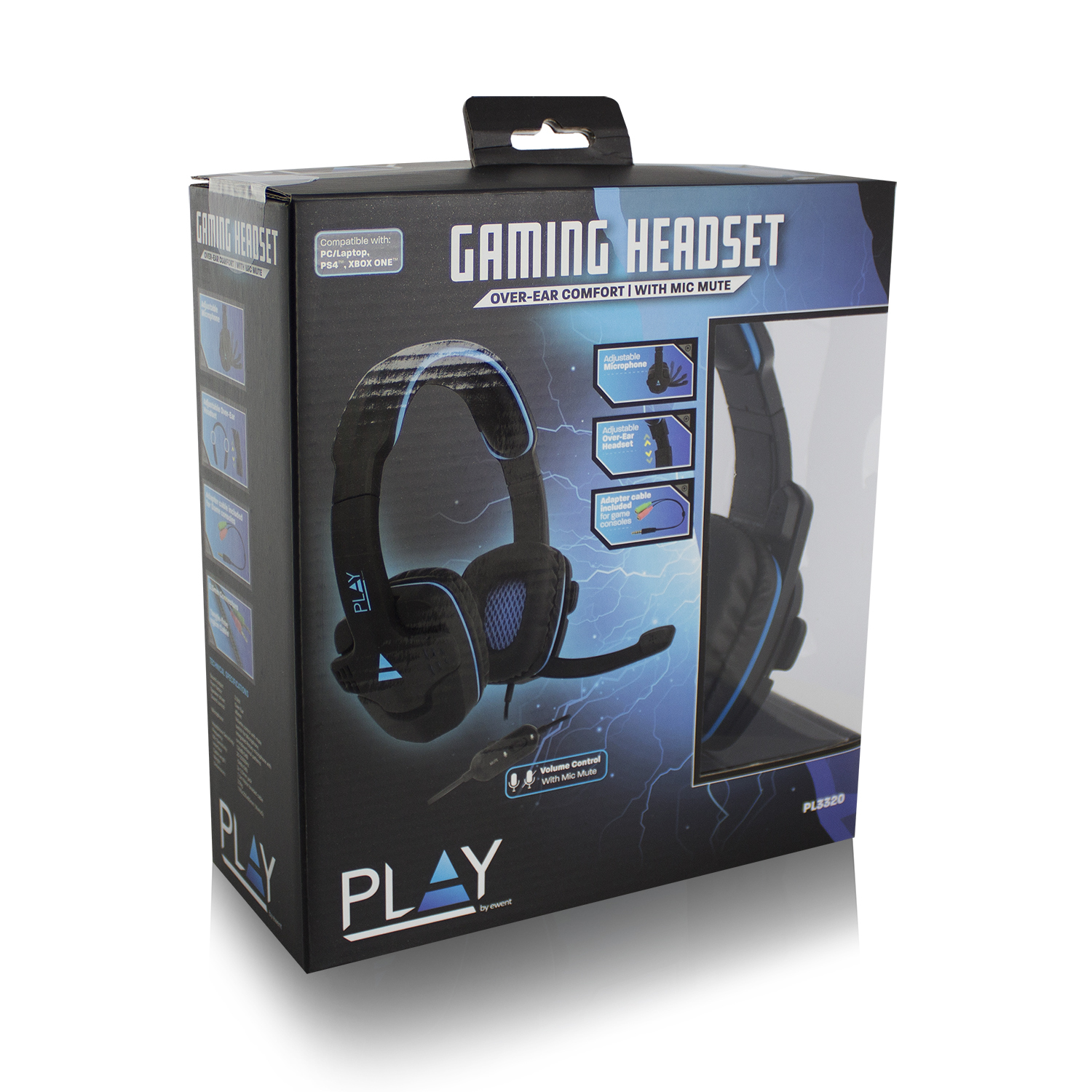 Ewent PL3320 headphones/headset Wired Head-band Gaming Black – image 6
