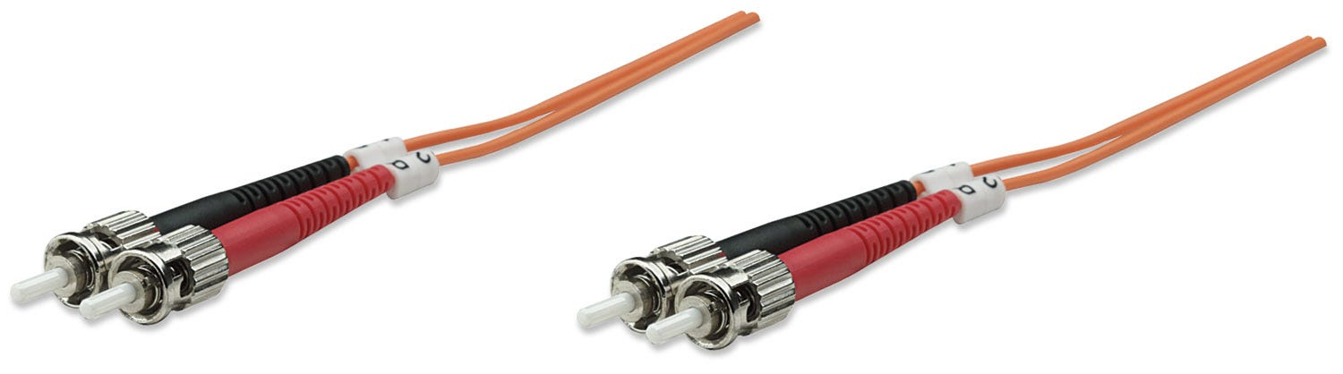 INTELLINET LWL Anschlusskabel ST/ST 2m  Multimode OM2 orange Lichtwellenleiterkab