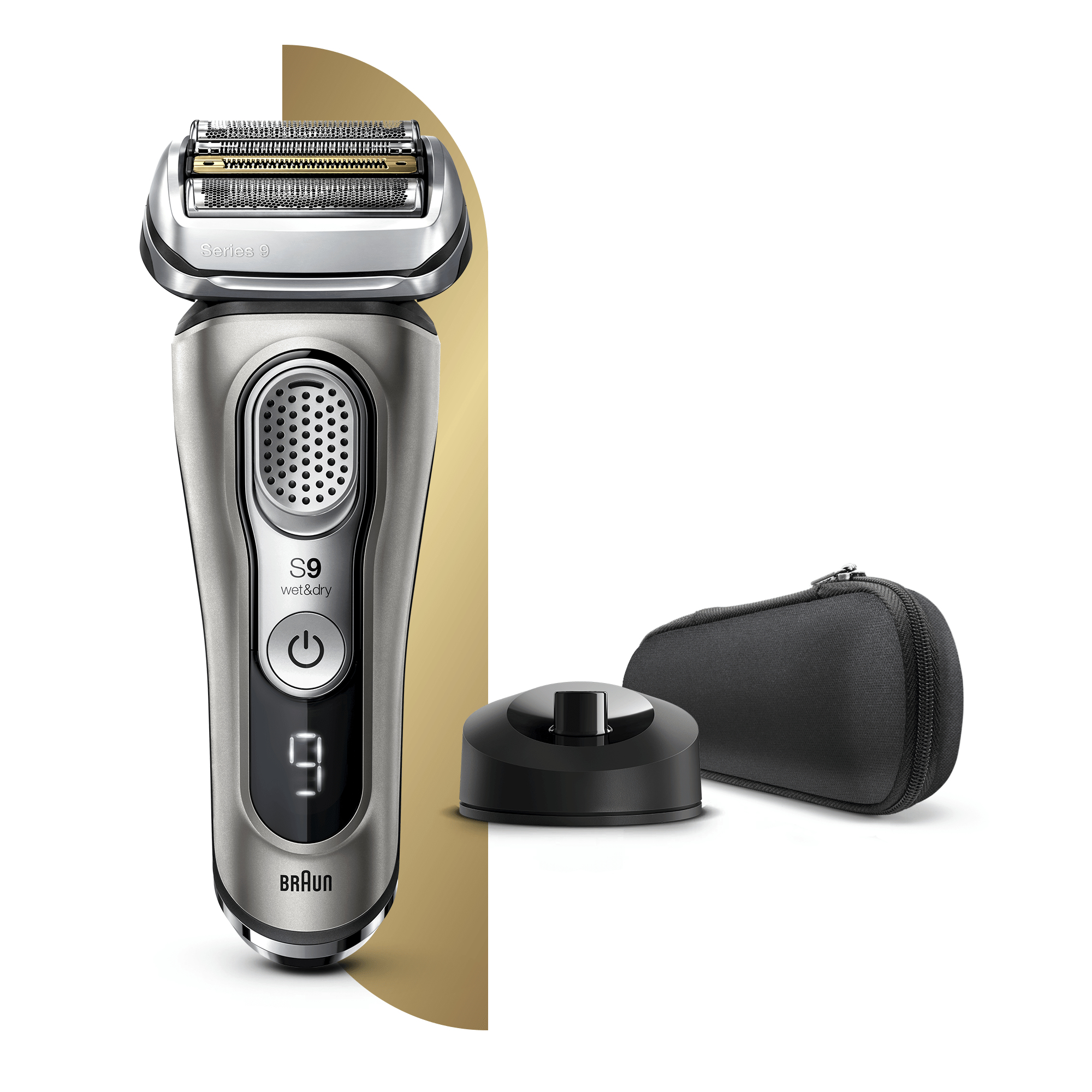 Braun Series 9 9345s Latest Generation Electric Shaver, Charging Stand, Fabric Case, Graphite – image 3