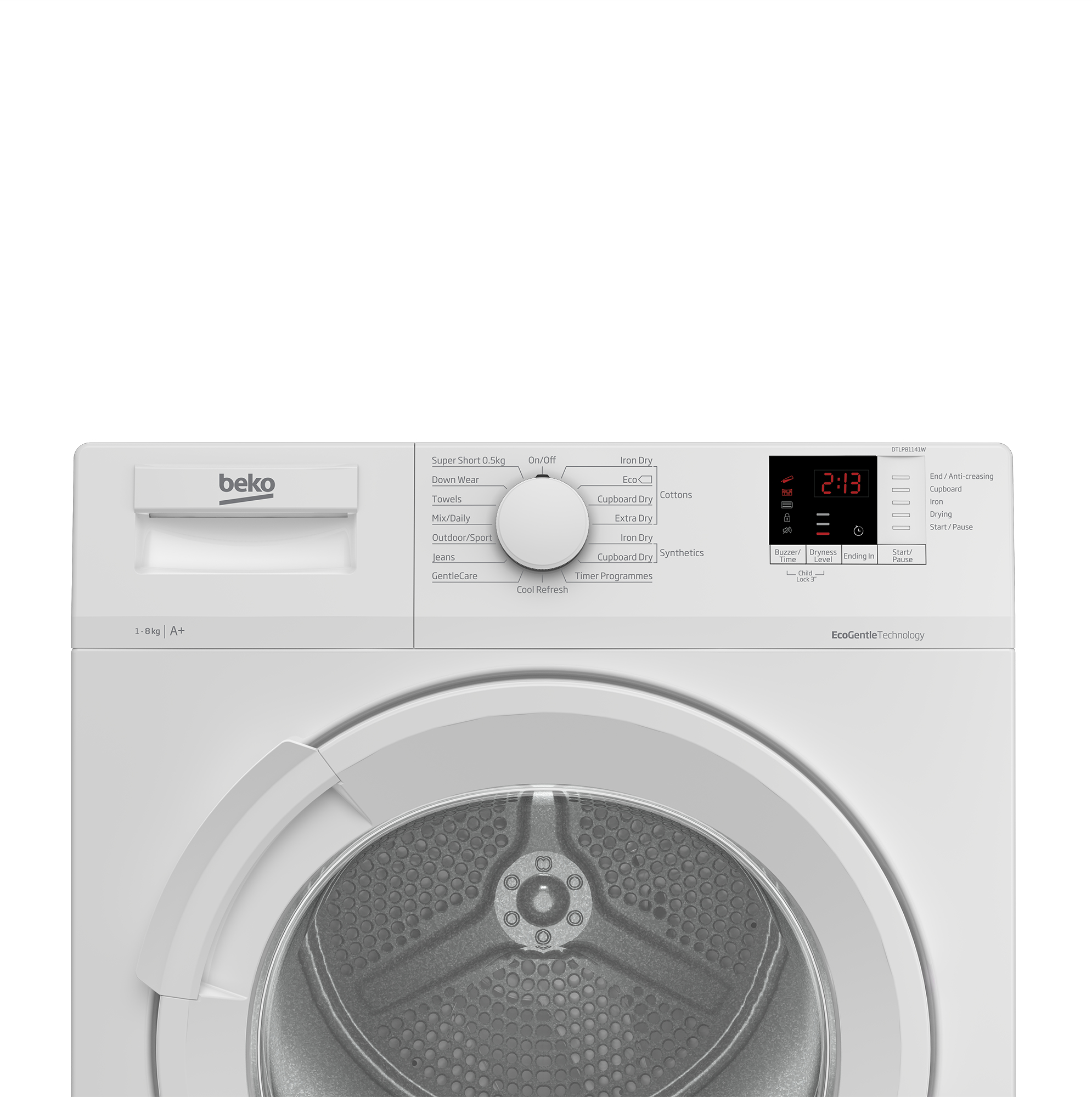 Beko DTLP81141W 8kg Heat Pump Tumble Dryer with Sensor Programmes – image 4