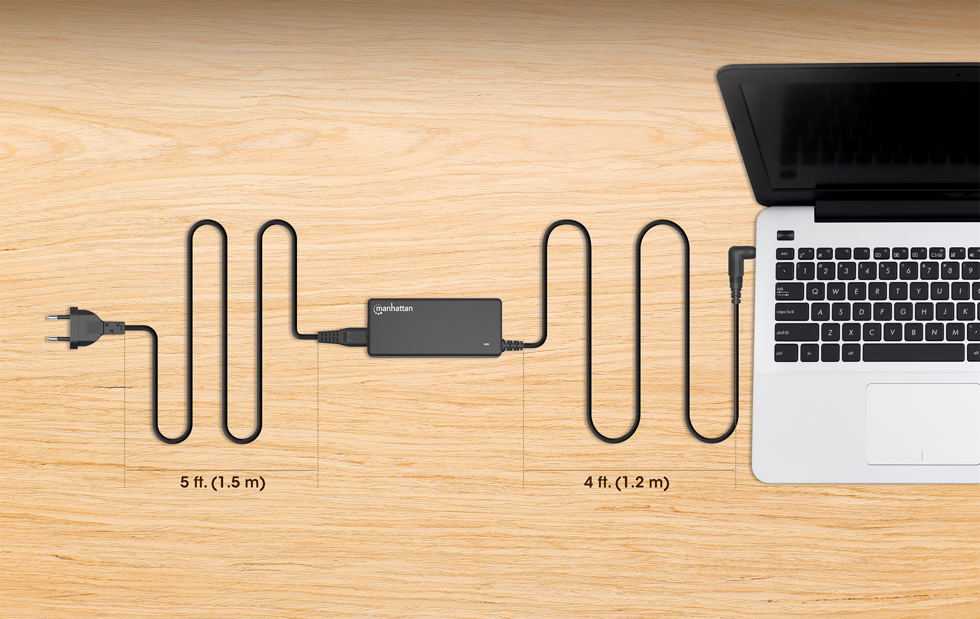 Manhattan Universal Notebook/Laptop EU Power Adapter – image 8