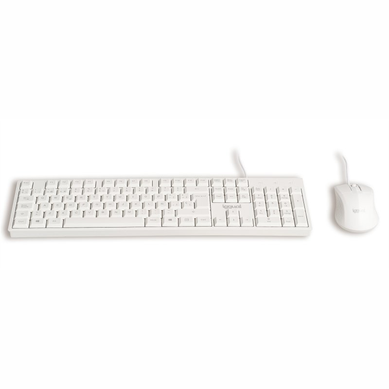 iggual IGG318218 keyboard Mouse included Office USB QWERTY Spanish White – image 3