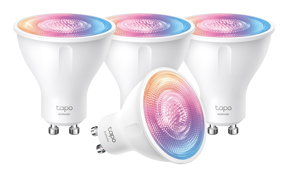 Tapo L630 - LED spot light bulb - GU10 - 3.7 W (equivalent 50 W) - class E - 16 million colours/tunable white - 2200-6500 K (pack of 4)