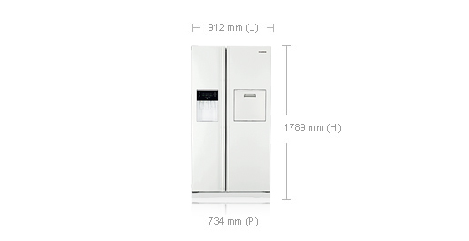 Samsung RSA1ZTWP side-by-side refrigerator – image 2