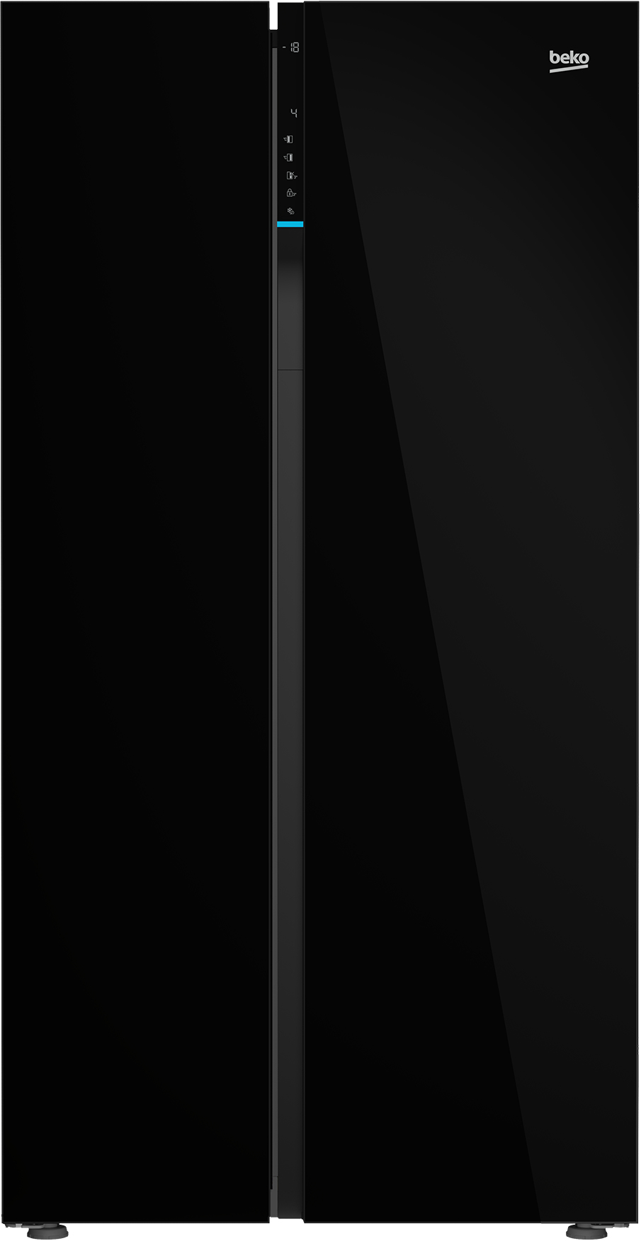 Beko GN163140ZGBN side-by-side refrigerator Freestanding