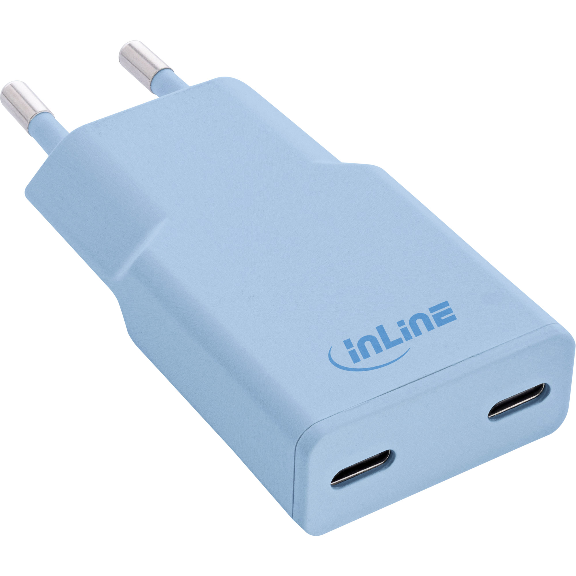 InLine 31590B mobile device charger Universal Light Blue AC Fast charging Indoor – image 1