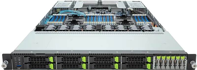 GIGABYTE R183-S97-AAD1 Intel C741 LGA 4677 (Socket E) Rack (1U) Black, Steel – image 2