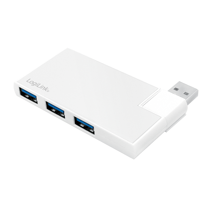 LogiLink UA0303 interface hub USB 3.2 Gen 1 (3.1 Gen 1) Type-A 5000 Mbit/s Silver – image 2