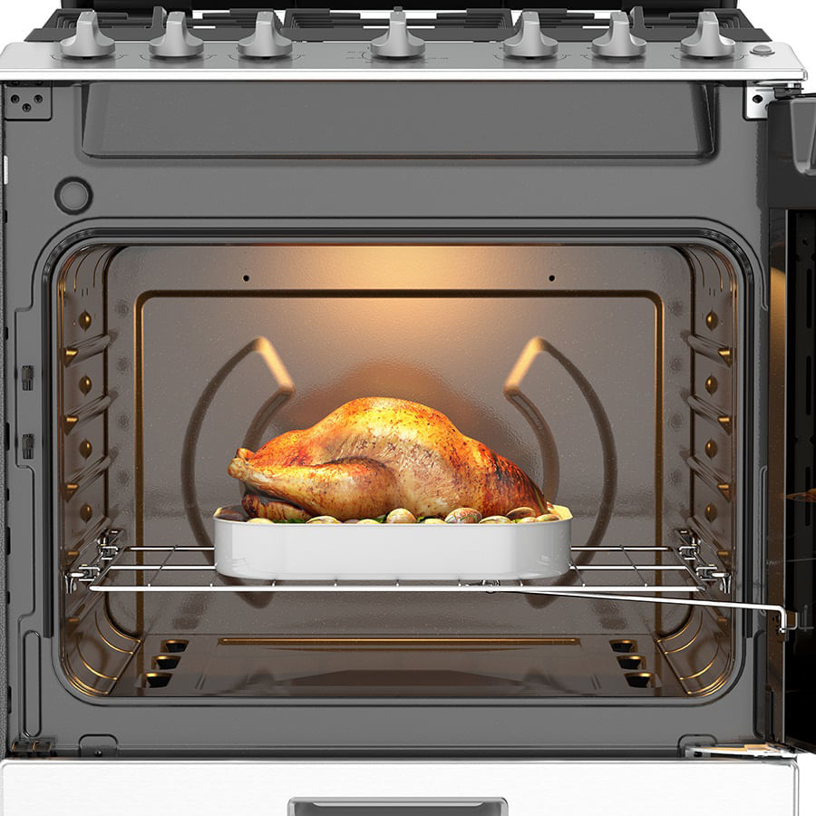 Whirlpool WFR7100S cooker Freestanding cooker Gas Grey – image 6