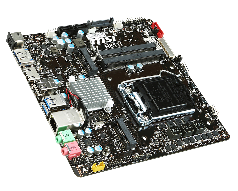 MSI H81TI motherboard Intel® H81 LGA 1150 (Socket H3) mini ITX – image 3