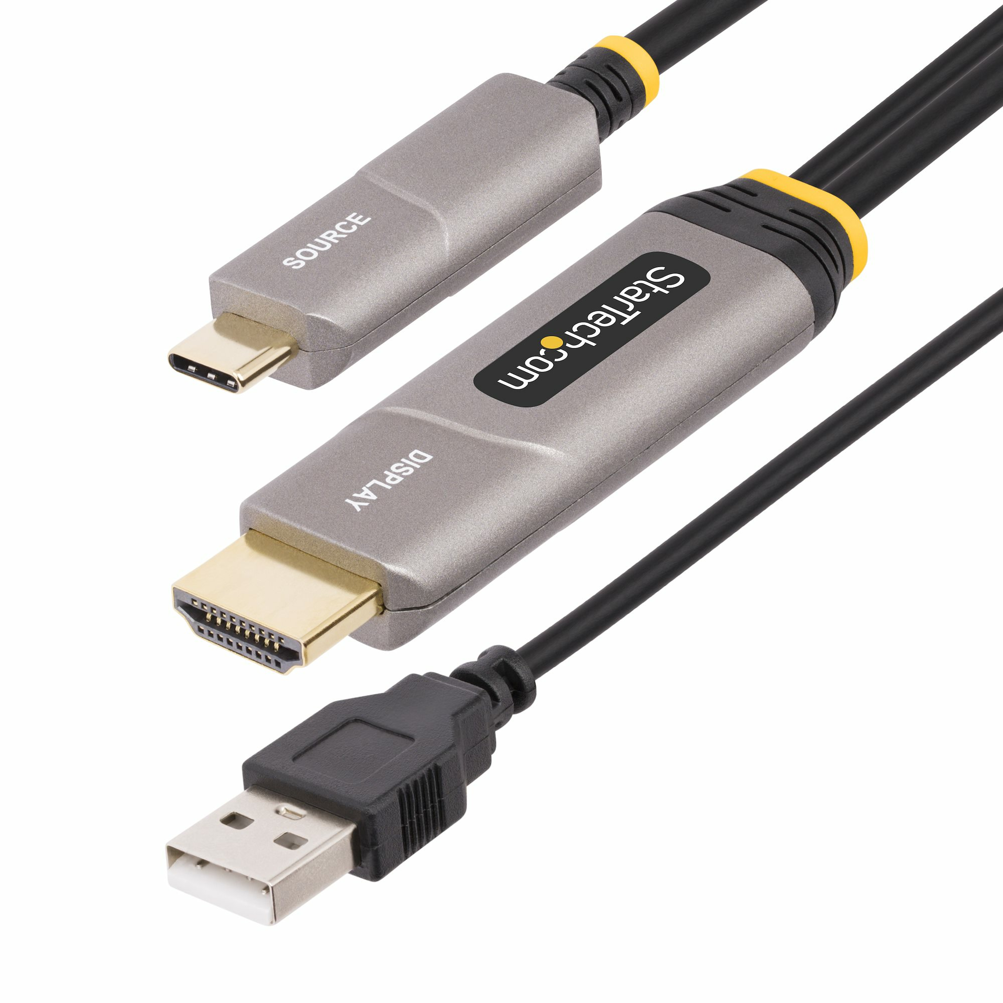 StarTech.com Cavo ottico attivo (AOC) da USB-C a HDMI 2.0 da 915 m 4K 60 Hz classificazione CL3 cavo adattatore unidirezionale