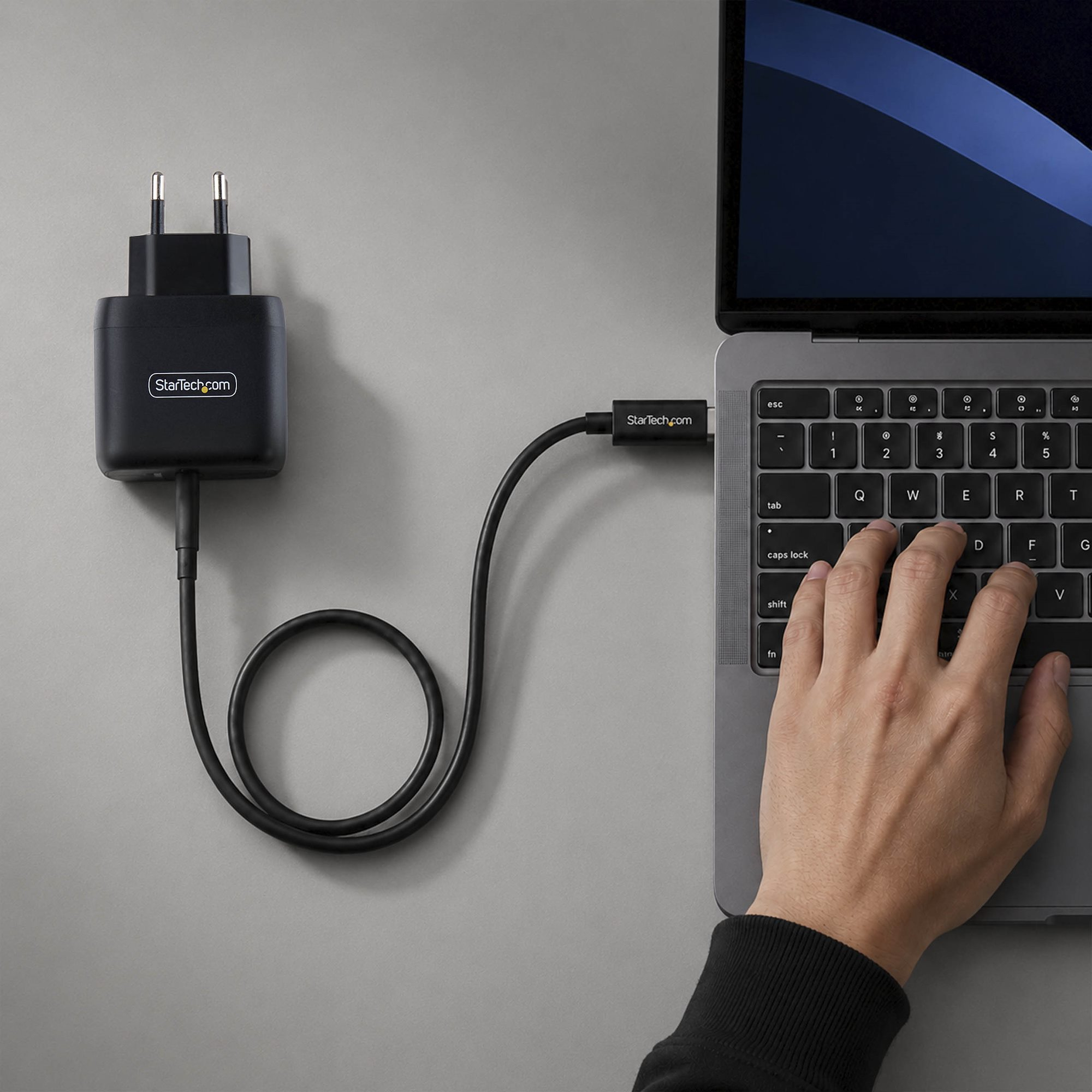 StarTech.com 65W USB-C Laptop Charger, GaN Charger with Power Adapter Brick for Dell, XPS, HP ProBook, MacBook Pro, Microsoft Surface Pro, Black – image 7