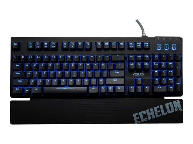 ASUS Echelon keyboard Gaming USB + PS/2 QWERTZ German Black