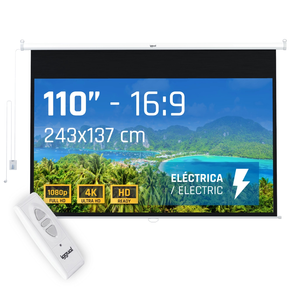 iggual PSIES243 projection screen 2.79 m (110") 16:9 – image 1