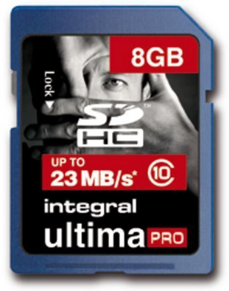 Integral 8GB UltimaPro SDHC + Card Reader