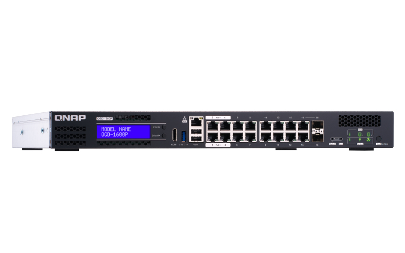 QNAP QGD-1600P Managed Gigabit Ethernet (10/100/1000) Power over Ethernet (PoE) 1U Black, Grey – image 2