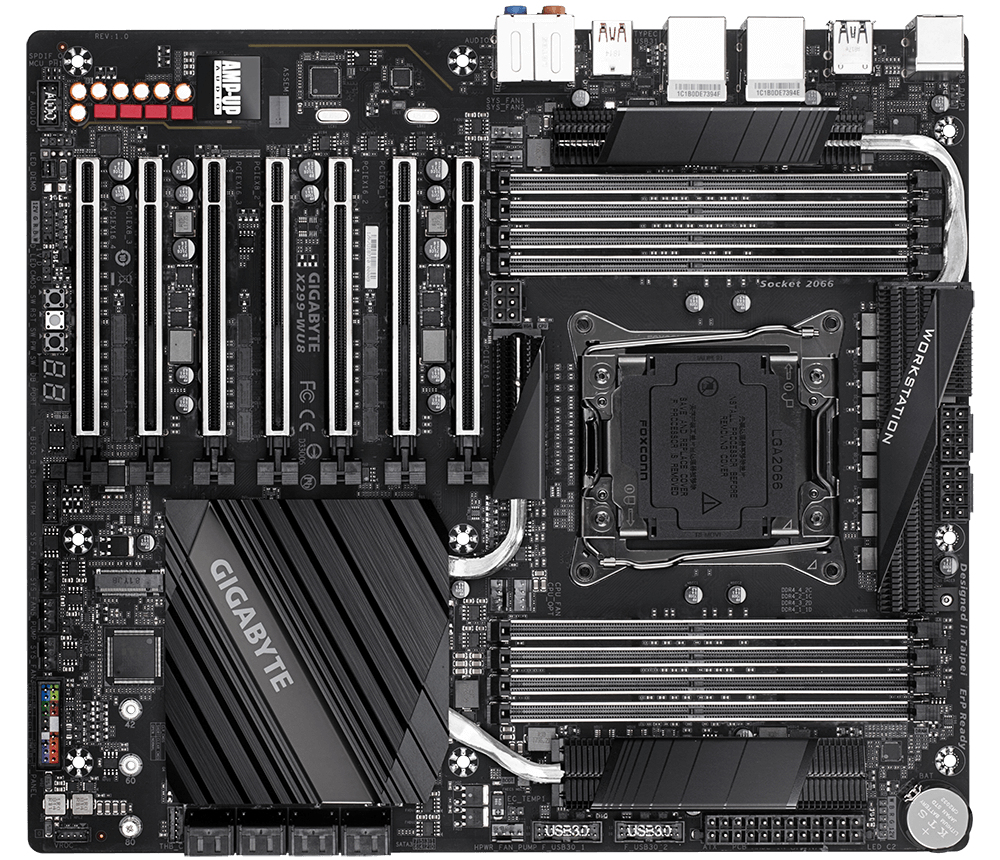 GIGABYTE X299-WU8 motherboard Intel® X299 LGA 2066 (Socket R4) SSI CEB – image 2