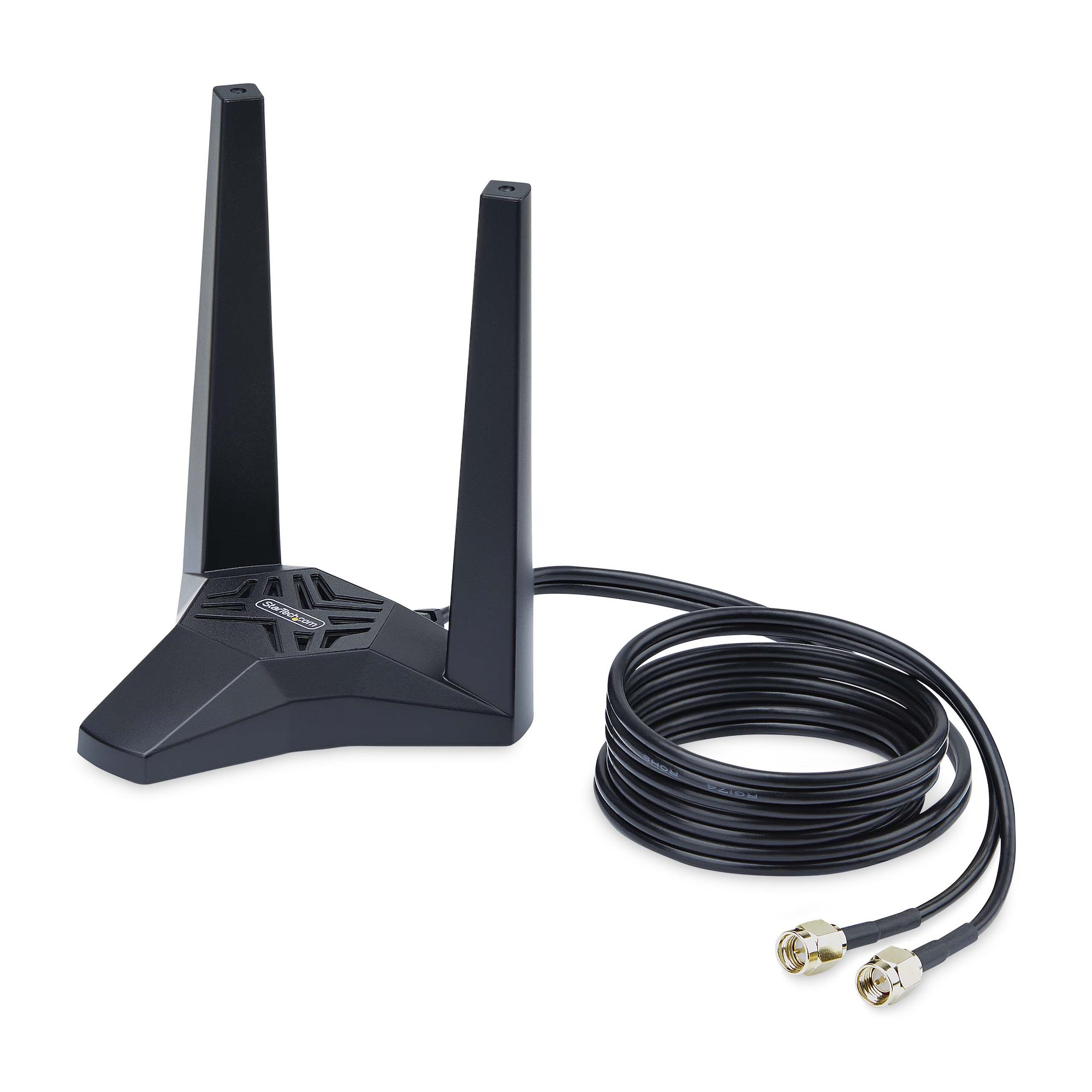 StarTech.com Wi-Fi 6E PCIe Network Card with Bluetooth 5.3, Magnetic Antenna Base with 3.6ft Cables, Tri-Band 802.11ax, AX5400 WiFi NIC, Windows/Linux - PCI Exp – image 5